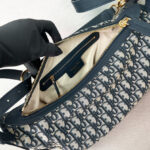 Christian Dior Small D-Journey Bag Dark Blue